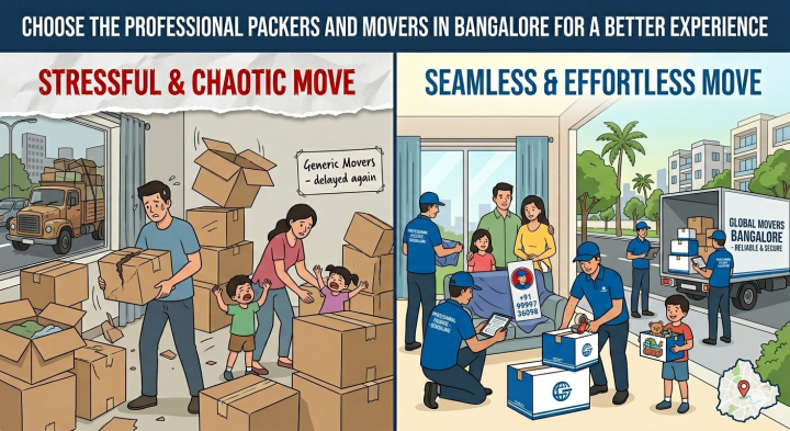 Choose the Professional Packers and Movers in Bangalore for a Better Experience