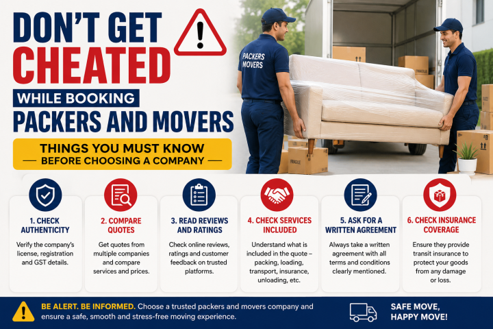 Dont Get Cheated While Booking Packers and Movers | Things You Must Know Before Choosing a Company